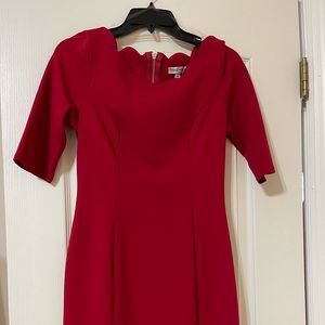 Red holiday dress